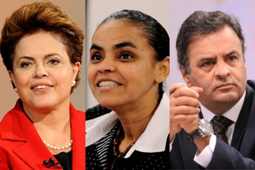 Dilma sobe para 37%, Marina cai para 33% e Aécio