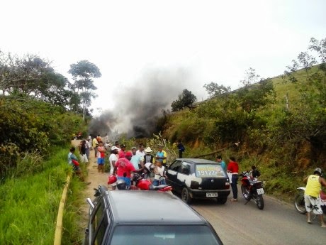 Estrada foi interditada em Mutuípe. Foto: Almeida Notícias