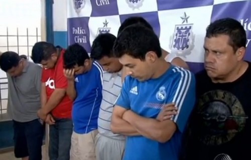 Grupo foi preso nesta quarta-feira (Foto: Reprodução/TV Bahia