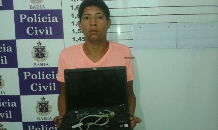 Araponga foi preso com notebook 