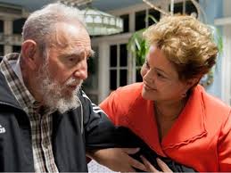 Fidel Castro e Dilma Rousseff