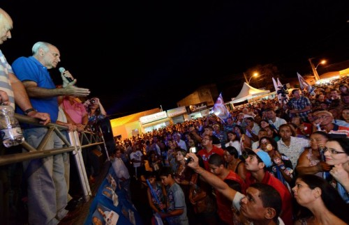 Paulo Souto faz comício em Canavieiras. Foto: Divulgação