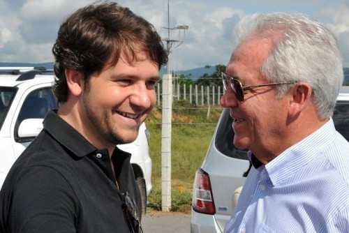 Luiz Argolo com Otto Alencar, senador eleito