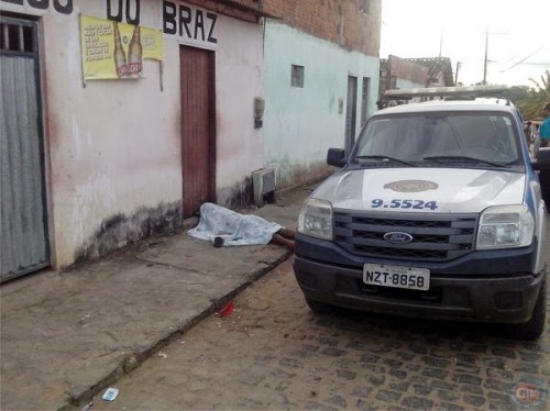 Vítima caiu numa calçada da cidade. Foto: Blog Giro em Ipiaú