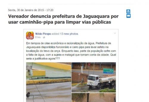 Imagem de manchete publicada no site Bahia Notícias
