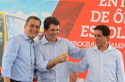 Rui, prefeito Zé Cocá, e Osvaldo Barreto. Fotos: Manu Dias