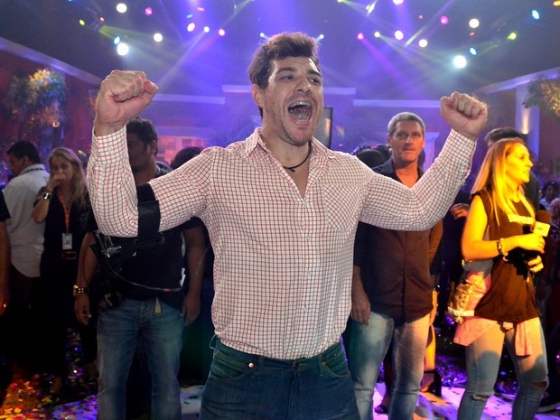 Cézar Lima na final do "Big Brother Brasil 15" (Foto: Roberto Teixeira/ EGO)