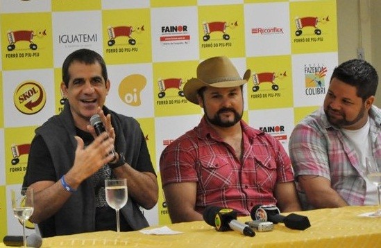 Durval Lelys, Léo Macedo e Daniel Vieira. Foto: Reprodução