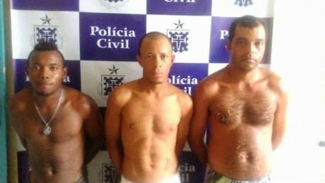 Alex, Luís e Marcelo foram presos