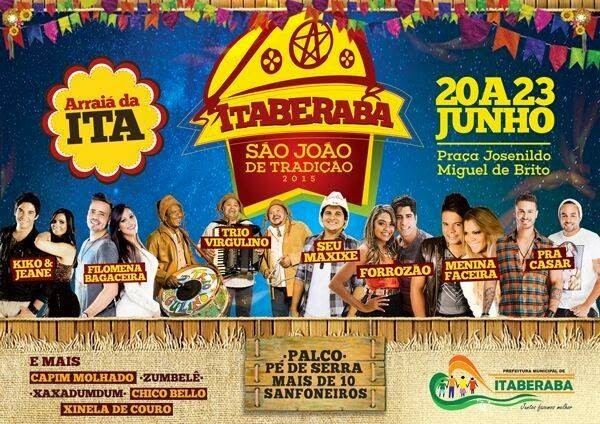 Prefeitura de Itaberaba divulga atrações da festa junina