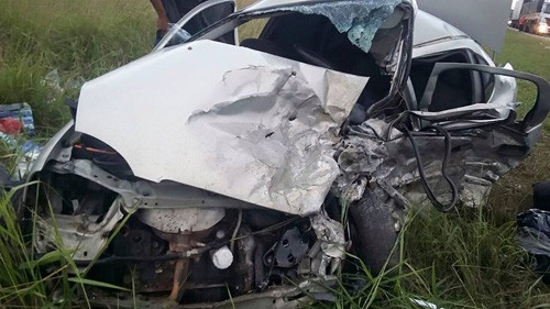 Vítima estava em carro de passeio. Foto: Resenha Geral