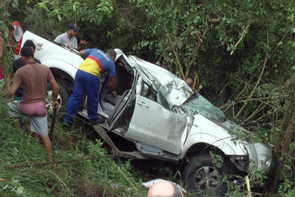 Empresário era passageiro da Hilux. Foto: Vermelhinho