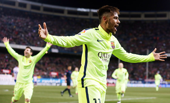 Neymar marca 2 e ajuda o Barça. Foto: Reprodução/Veja