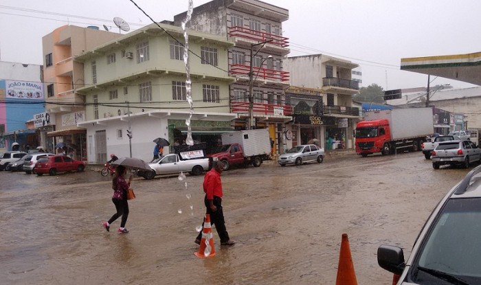 A terça-feira foi de chuva