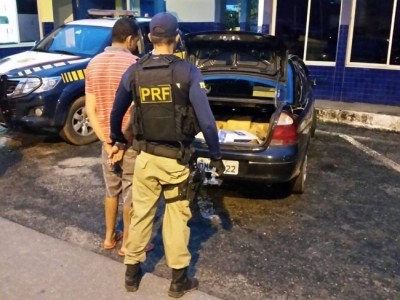 Acusado foi levado a Delegacia. Foto: Divulgação /PRF