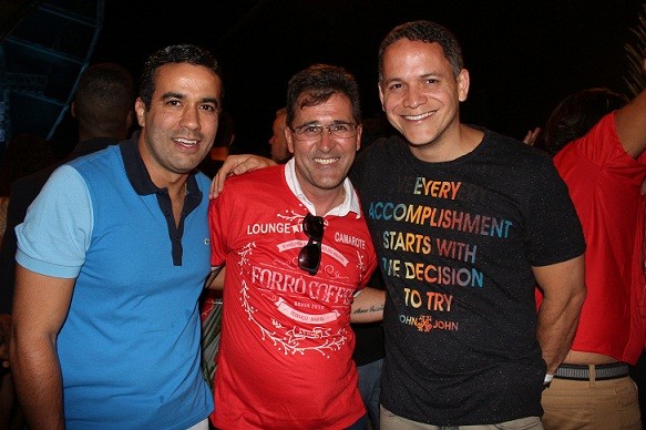 Bruno, o prefeito Paulo de Maracás e o deputado Pablo