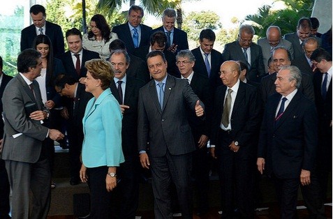 Dilma em encontro com governadores. Foto: Blog do Planalto
