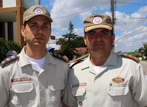 Capitão Augusto e Major Santana. Foto: Blog Marcos Frahm