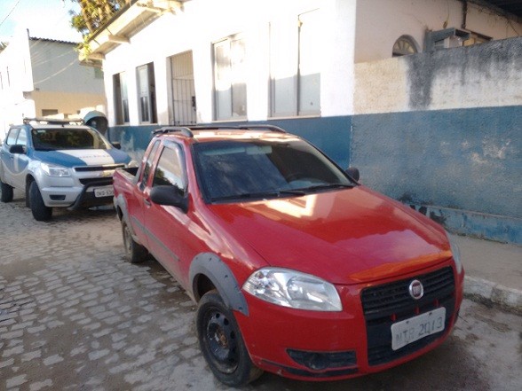 Carro Fiat Strada oi roubado. Foto: Blog Marcos Frahm