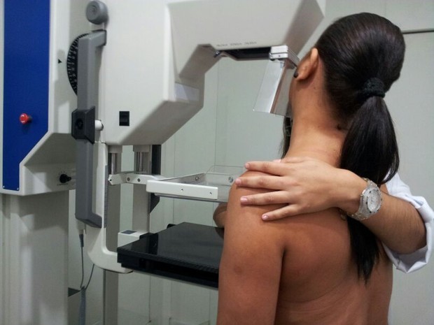 Exame de mamografia. Foto: Giliardy Freitas/ TV TEM