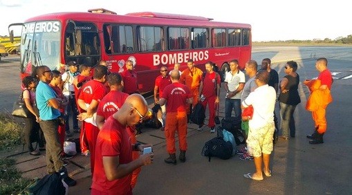 Bombeiros se deslocam para Chapada. Foto: Divulgação