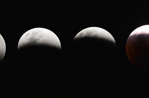 Superlua e eclipse total ocorrem ao mesmo tempo.