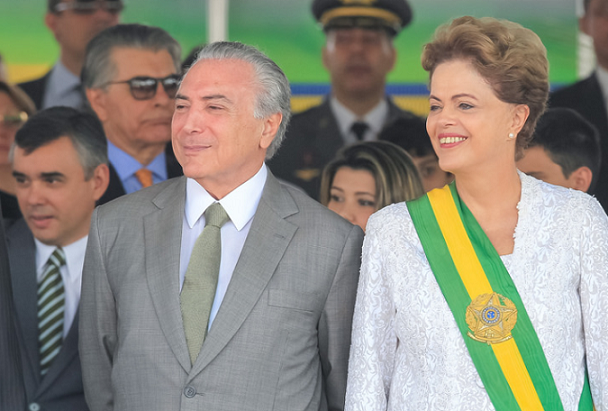 Temer e Dilma em Desfile 