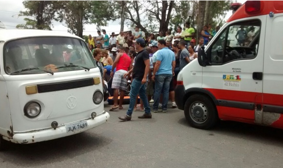 Idoso foi socorrido pela Samu. Foto: Criativa Online