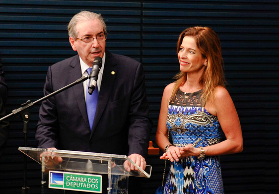 Eduardo Cunha e Cláudia Cruz. Foto: Agência Senado