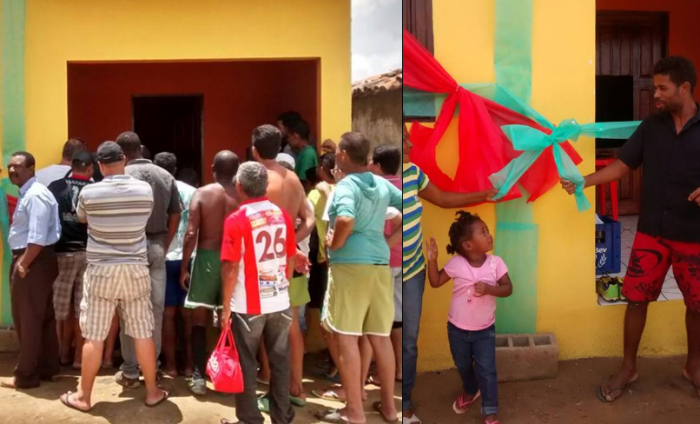 Casa nova é entregue a goleiro do baba