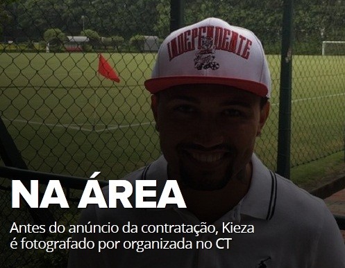 Kieza é emprestado ao São Paulo. Foto: Reprodução/Twitter
