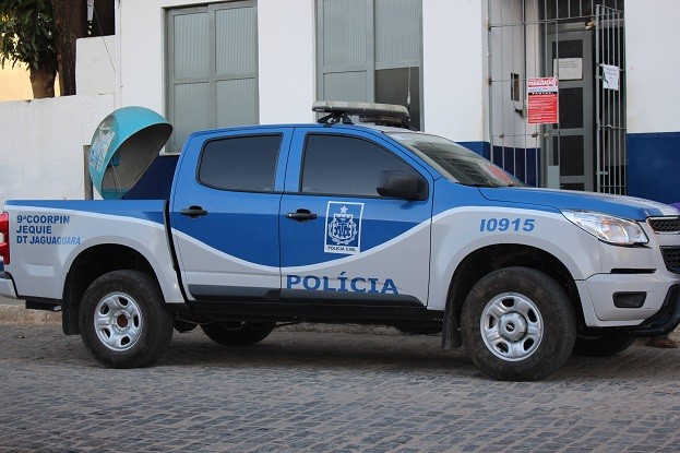 Em Jaguaquara, polícia paralisa. Foto: Blog Marcos Frahm