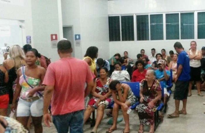 Hospital de Base lotado com vítimas. Foto: Blog Pimenta