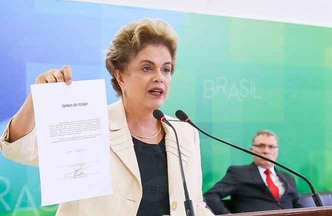 Dilma faz discurso duro. Foto: Roberto Stuckert Filho