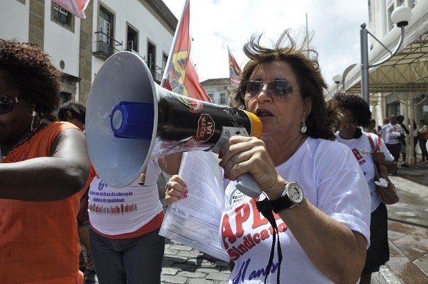 A diretora do APLB Sindicato, Elza Melo | Foto: Divulgação / APLB