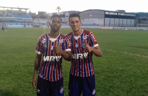 Hayner e Juninho marcaram. Foto: Divulgação/E.C Bahia