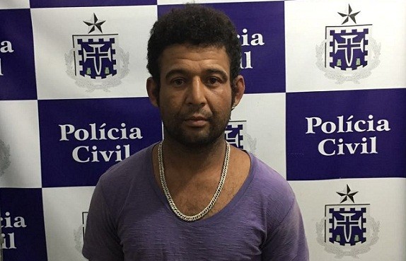 Bolinho é preso acusado de homicídio. Foto: Polícia Civil