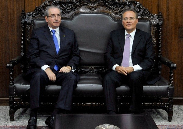 Eduardo Cunha e Renan Calheiros. Foto: Luis Macedo 