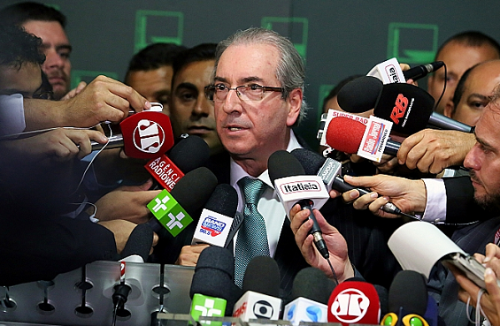 Cunha fala após aprovação. Foto: Antonio Augusto 