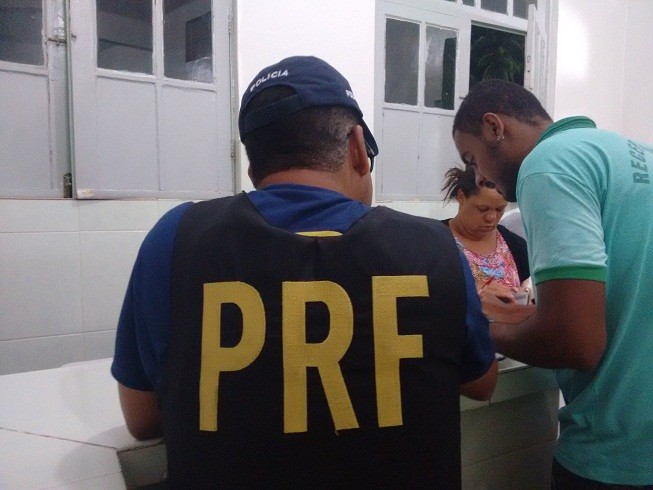 PRF visita vítima no hospital. Foto: Blog Marcos Frahm