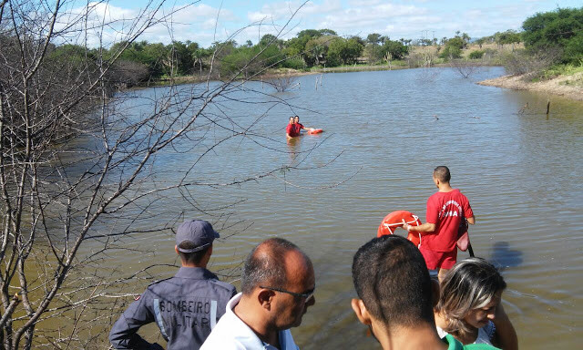 Vítima morreu dentro da represa. Foto: Site Itaberaba Notícias