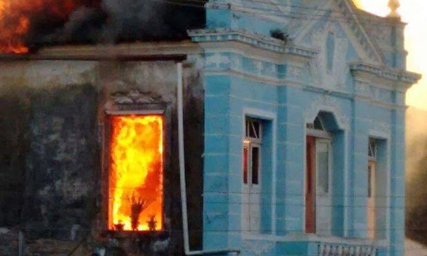 Incêndio em Casarão repercute na Bahia. Foto: Reprodução