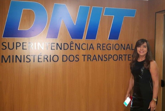Iracema visita sede do DNIT em Salvador. Foto