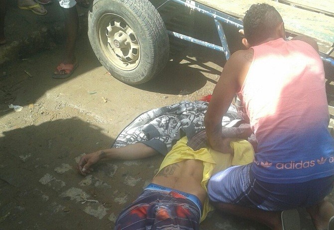Vítima tombou na Rua da Ceasa, Centro de Jaguaquara 