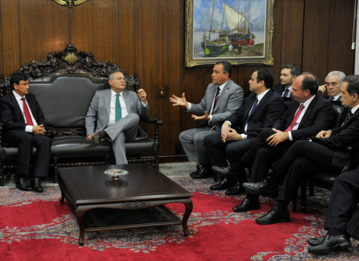 Governadores se reúnem com Renan Calheiros. Foto: Camila Peres