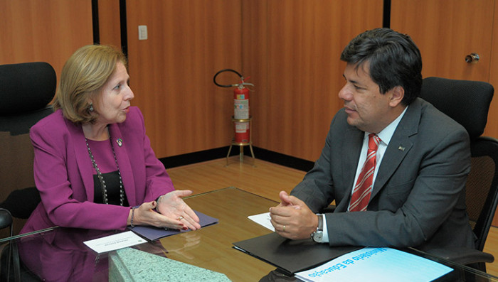 Ministro recebe embaixadora do EUA. Foto: Divulgação/MEC