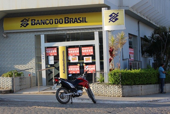 Bancos estão fechados em Jaguaquara. Foto: Blog Marcos Frahm