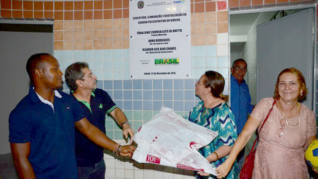 Tânia faz inaugurações na reta final. Foto: Zenilton Meira