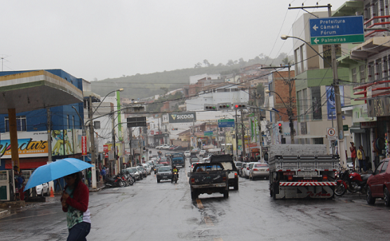 Chuva fraca caiu em Jaguaquara. Foto: Blog Marcos Frahm