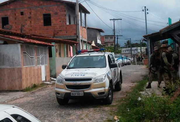 Viaturas no recôncavo em operação. Foto: Divulgação/SSP-BA